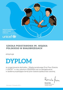 Więcej o: Międzynarodowy Dzień Praw Dziecka z UNICEF